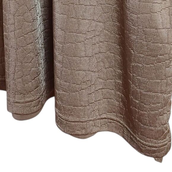 Saybury Textured Gold Croc Men's Polo Shirt L | Rayon Shine Dressy Golf Vibes - Picture 5 of 9